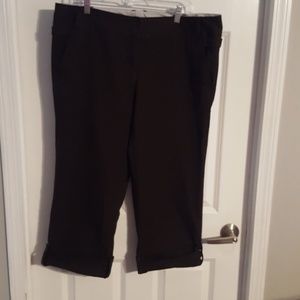 Lands End brown Capri pants